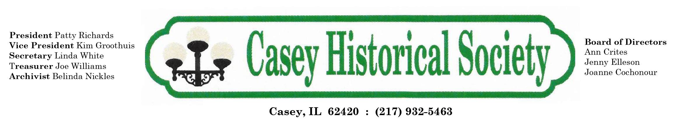 Casey Historical Society Log0